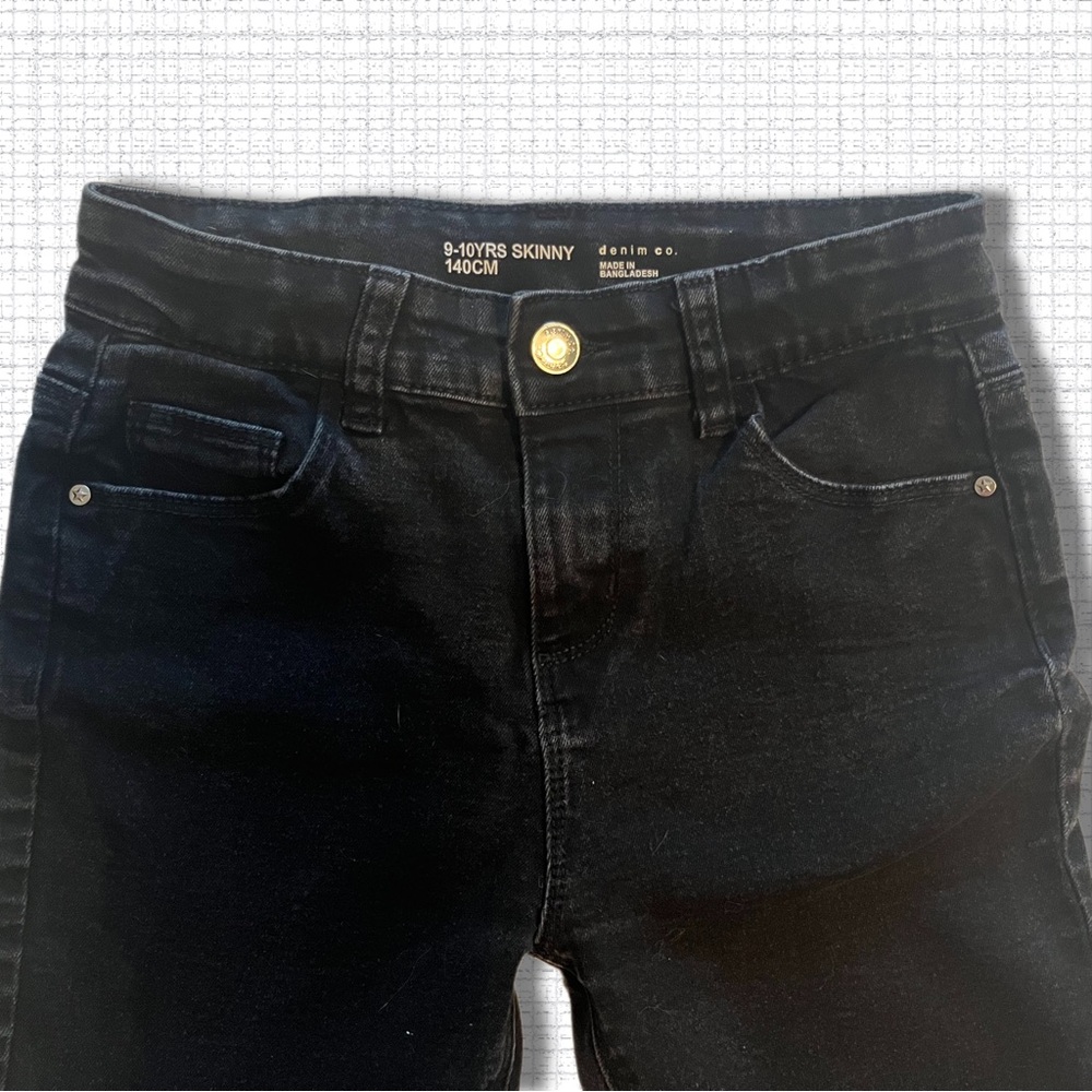 Black children’s skinny jeans sz 9/10 yrs
